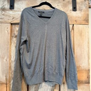 Banana Republic Charcoal V-Neck Men's Sweater